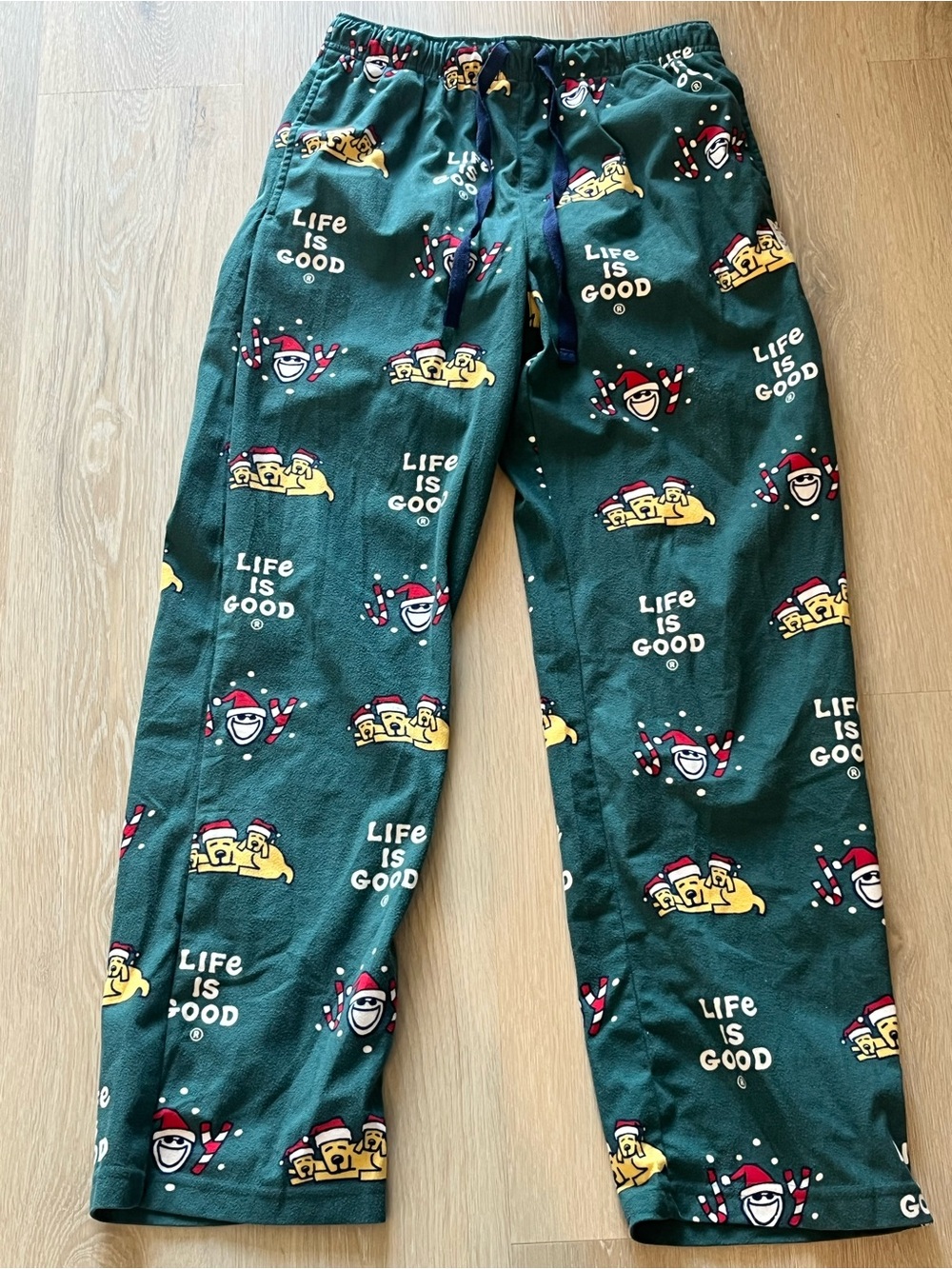 Life Is Good Christmas Fleece Pajama Pants Small